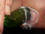 Closeup Zuccini in Butt
