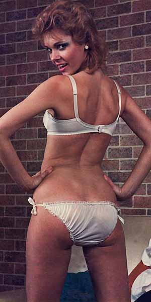 Sue in her everyday underwear